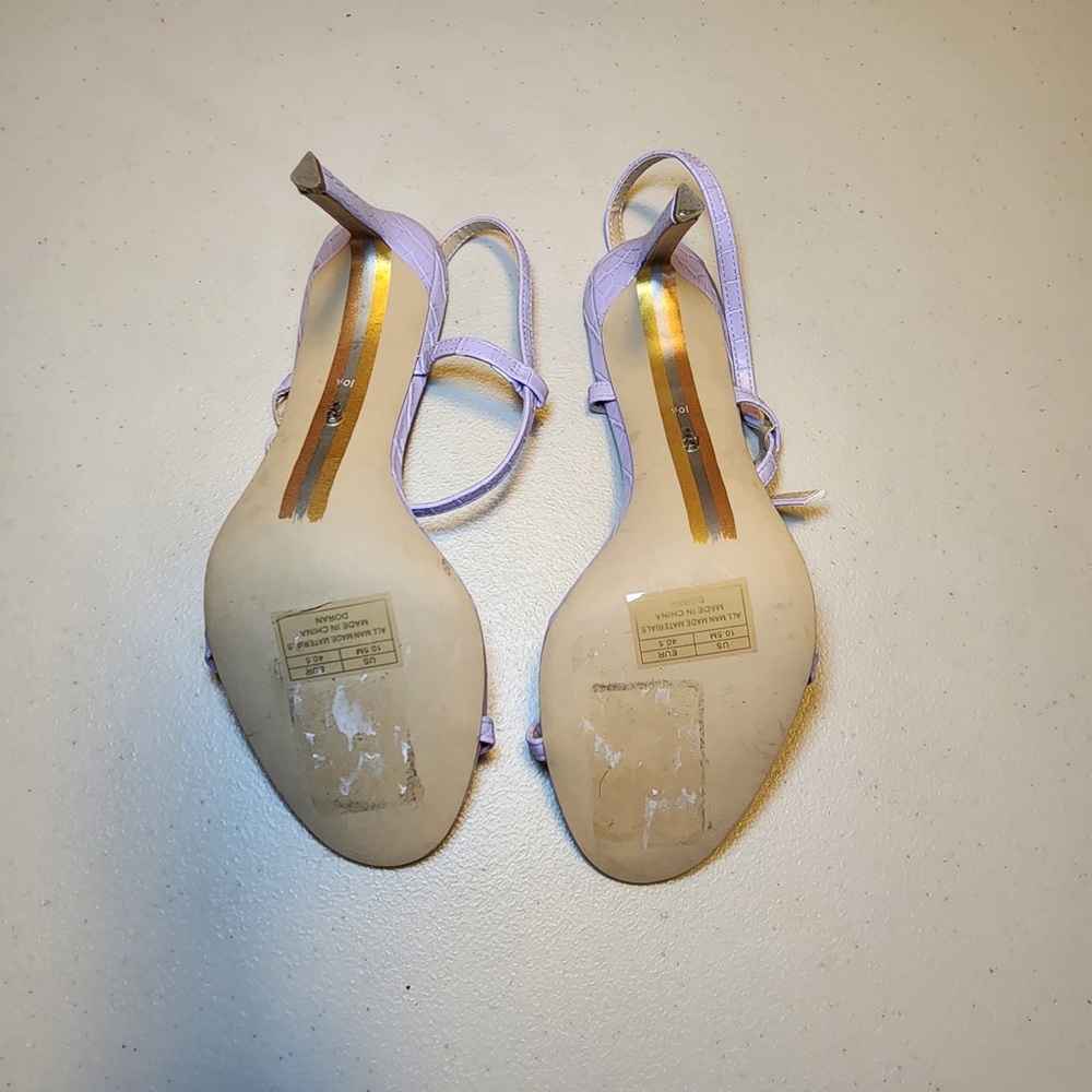 New Sam Edelman‎ Doran Strappy Sandals in Misty Lilac Spring Summer Wedding - Picture 4 of 6